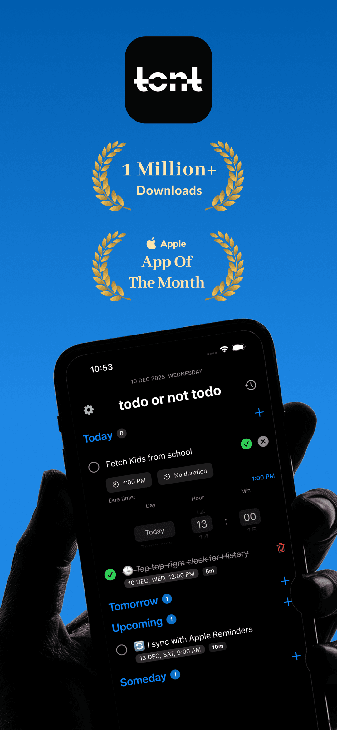 TONT - 1 million+ downloads todo app